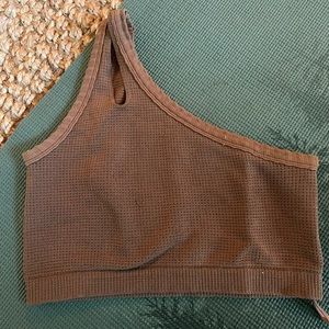 Brown/Tan Urban Outfitters Crop Top Size Small/Medium